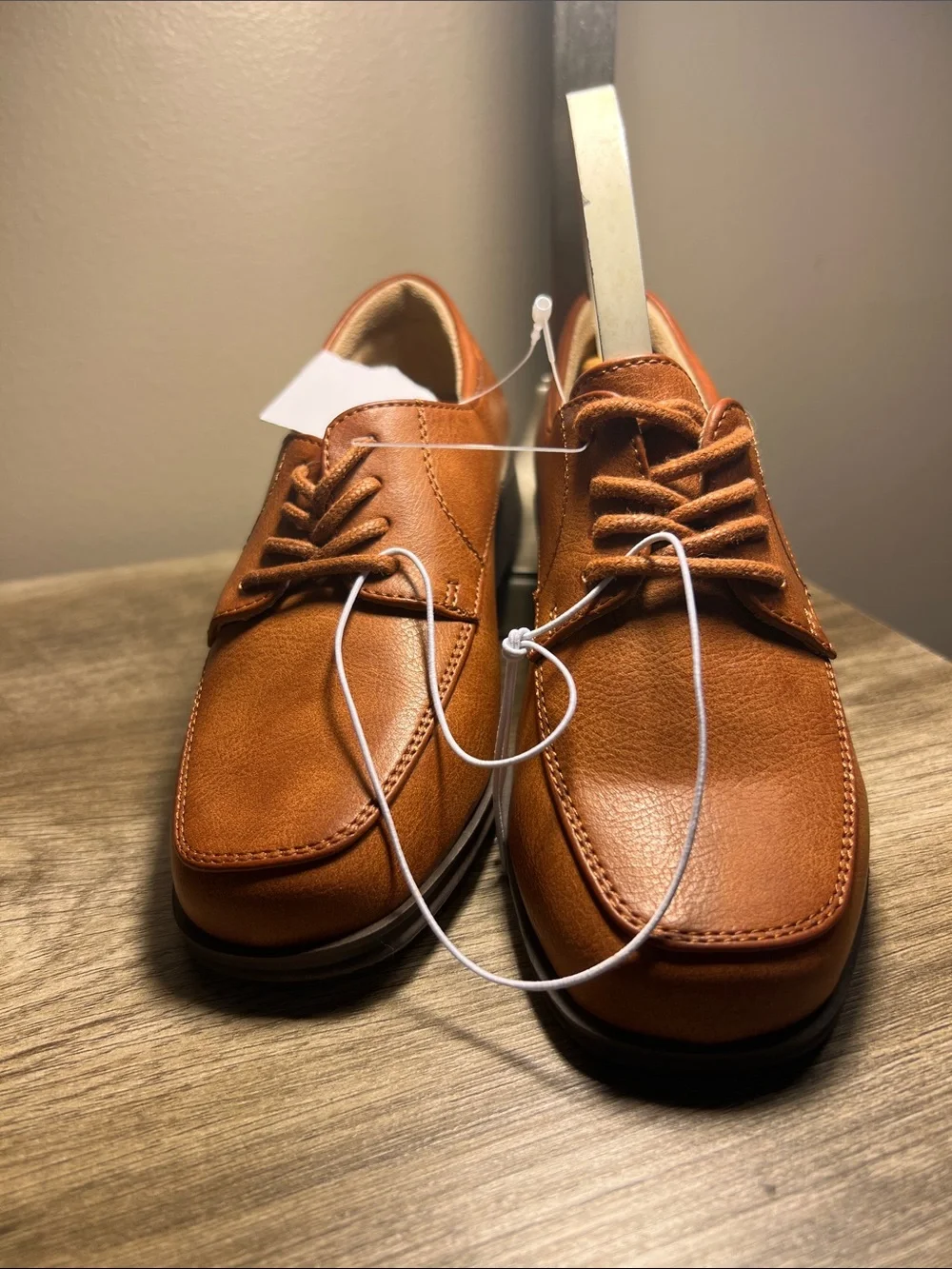 Reaction Kenneth Cole Boys' Lace-Up Dress Shoes in Cognac